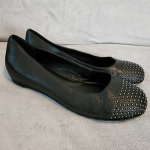 Eileen Fisher Studded Leather Ballet Flats